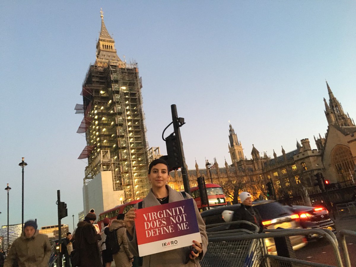 IKWRO's tweet photo. Fantastic to be @HouseofCommons today for a this milestone moment in IKWRO's #VirginityDoesNotDefineMe campaign as MP's voted to #BanVirginityTesting. Read our full press release here: https://t.co/m9H4dQCz0x https://t.co/DVUvK4xLIO