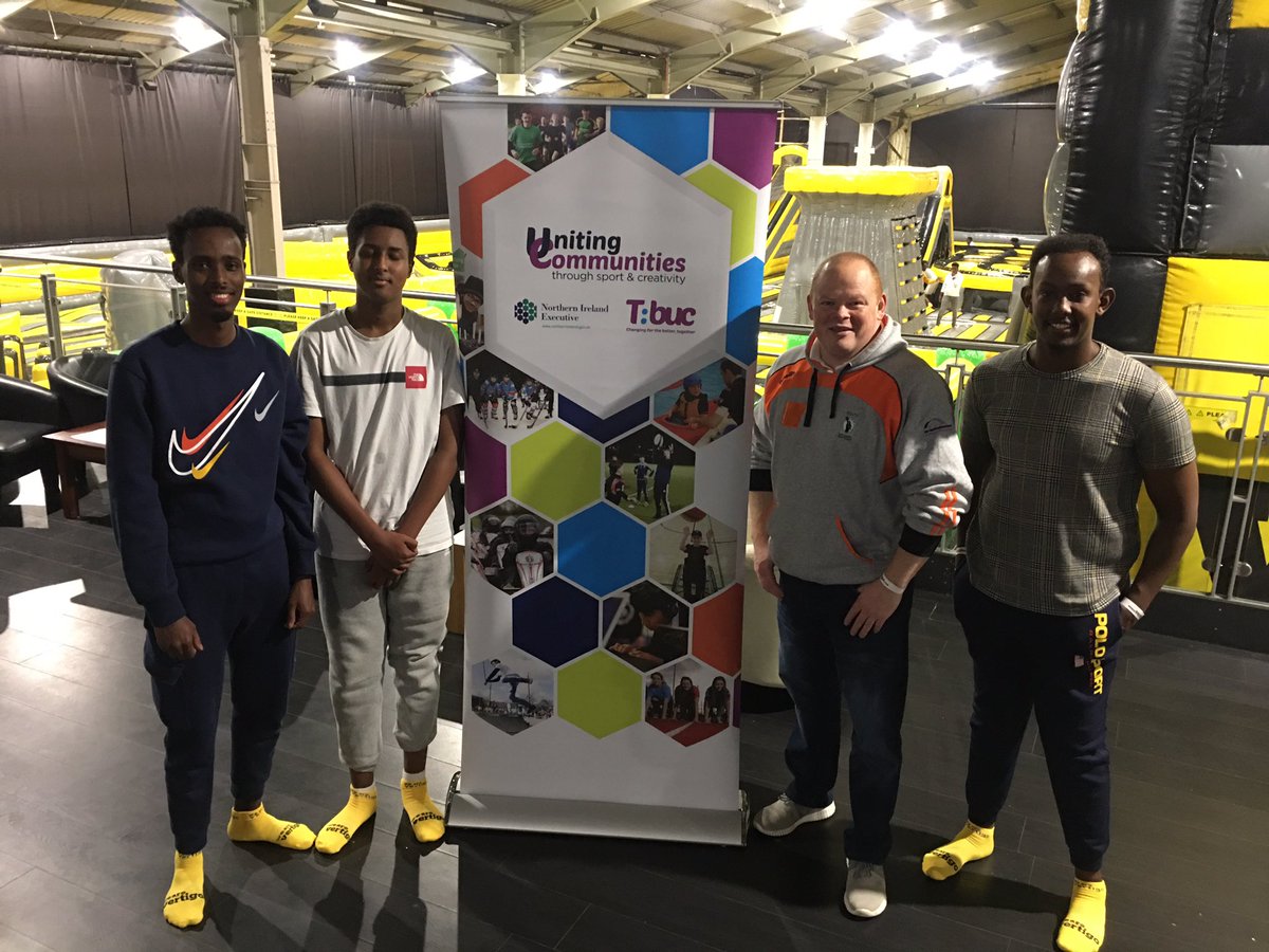cooperationirl's tweet photo. Hussain, Mohamed, Colm @blackace1 Fanning and Mohamed are at @Weare_vertigo tonight as part of @CommunitiesNI T:BUC Uniting Communities. The young people will learn leadership skills and good relations as part of this inspirational programme delivered by @cooperationirl https://t.co/EoRgVOZzdl