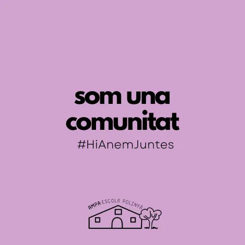 Per fomentar el vincle amb un nou projecte cal sentir-se escoltat i respectat. Les famílies necessitem conciliar i tenir garantida la logística familiar. 
<a href="/educaciovoc/">Serveis Territorials Vallès Occidental</a> @escolapolinya som una comunitat, el trasllat ha de ser a la vegada. #HiAnemJuntes  #somunacomunitat