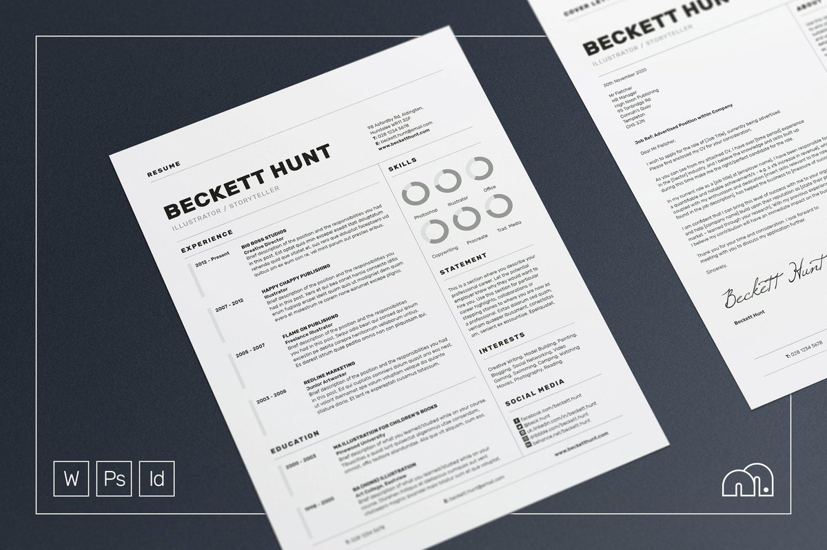 DavidZydd's tweet photo. Resume/CV - Beckett https://t.co/OoiDQDxsr9  #coverlettertemplate #resumeword #microsoftword #modern #employment #minimalistresume #infographic #resumedesign #ResumeWriting #curriculumvitae #resume https://t.co/4A0rgSLYb6