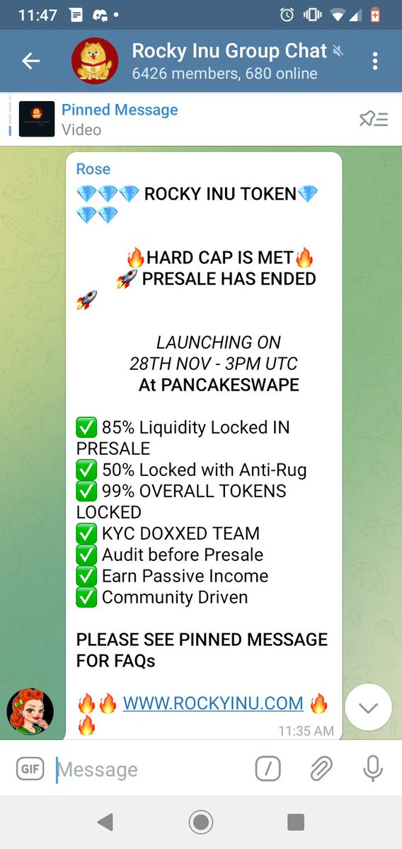 obitokenkenobi's tweet photo. #RockyInu 🔥🚀🚀🚀🚀🚀🚀🔥 
5k HOLDERS IN LESS THEN 24HRS https://t.co/7stnaUDAhD