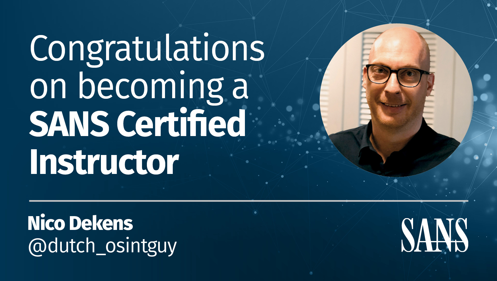 dividend Monarchie menigte SANS Cyber Defense π§’ on Twitter: "Congratulations to Nico Dekens @dutch_osintguy on becoming a SANS Certified Instructor! πΎπ₯πππ π·Learn more about Nico >> https://t.co/Spc5zT6N7F #OSINT #cyber #SEC587 https://t.co/hx5pt0f8TX" / Twitter dividend Monarchie menigte SANS Cyber Defense π§’ on Twitter: "Congratulations to Nico Dekens @dutch_osintguy on becoming a SANS Certified Instructor! πΎπ₯πππ π·Learn more about Nico >> https://t.co/Spc5zT6N7F #OSINT #cyber #SEC587 https://t.co/hx5pt0f8TX" / Twitter