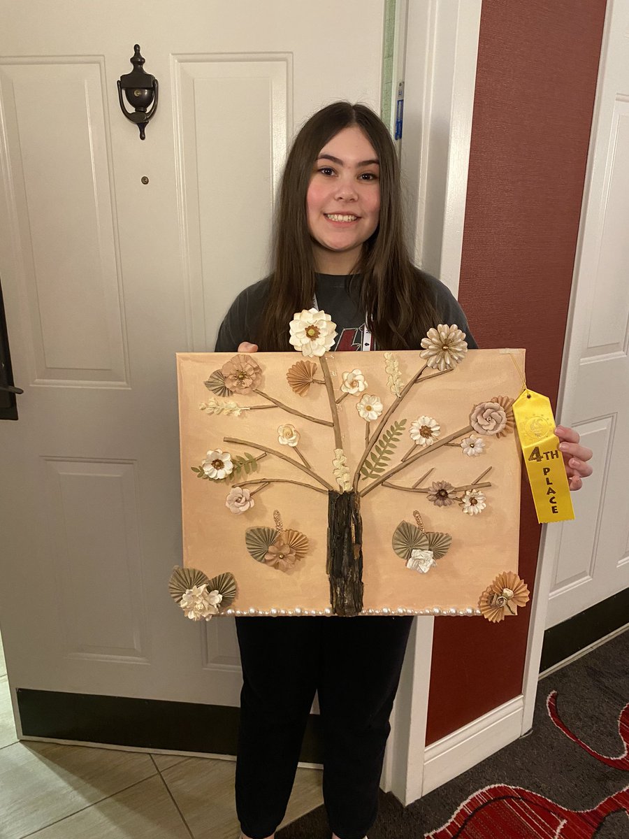 Mariana Ulloa won 4th Place for Mixed Media at the Beta State Convention! Way to go, Mariana!!! <a href="/SiegelMiddle/">Siegel Middle School</a> <a href="/stoecker_kim/">Kim Stoecker</a> <a href="/KatiesChaos/">Katie</a> @smswarren <a href="/rucoschools/">Rutherford County Schools</a>