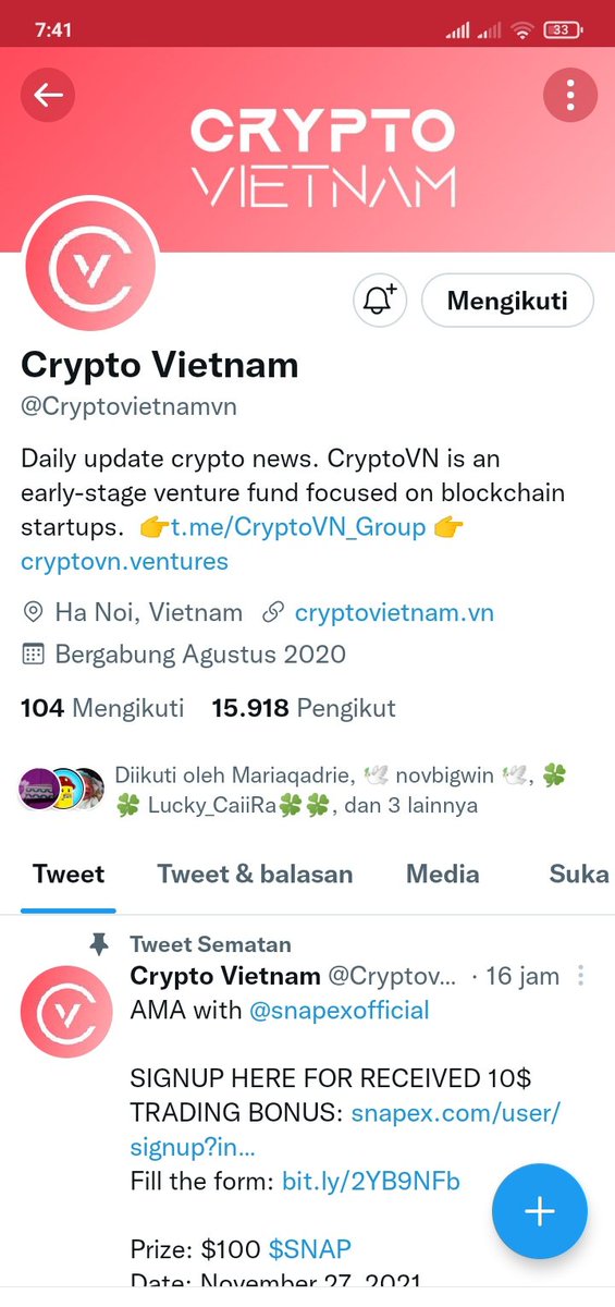 PaserHerdi's tweet photo. @Bitcoinbro10 @Cryptovietnamvn Done, bismillah semoga beruntung https://t.co/6G5fmOVGLR