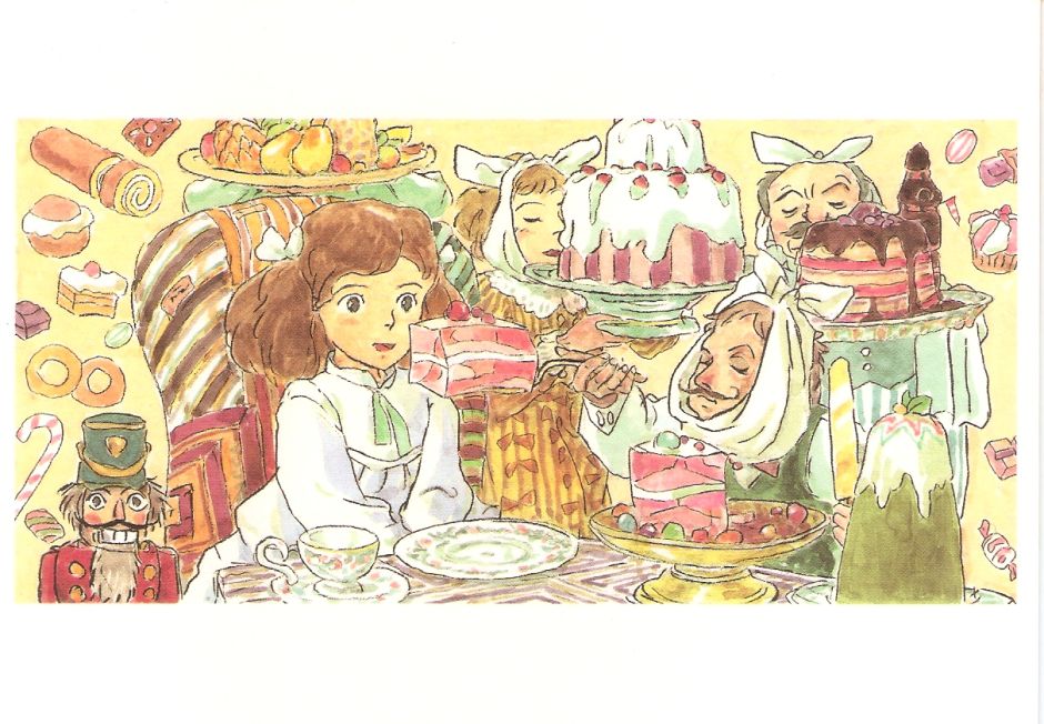 Hayao Miyazaki's illustrations for "The Nutcracker And The Mouse King" by E.T.A. Hoffmann. 