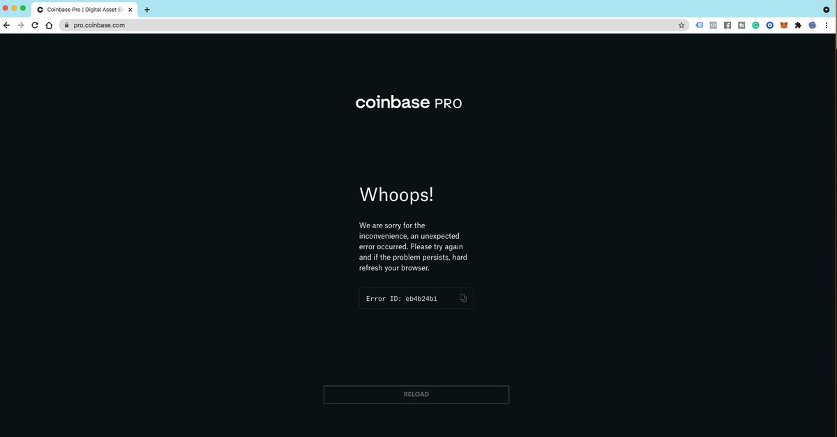 CryptoPokerKing's tweet photo. DAMMIT MAN! Now https://t.co/AsRhLRsFIr is having errors. APP Access, Web Access. Damn you @coinbase @CoinbasePro @CoinbaseSupport What the hell is going on with your company. #cryptocrash https://t.co/uLE1hnyG3K