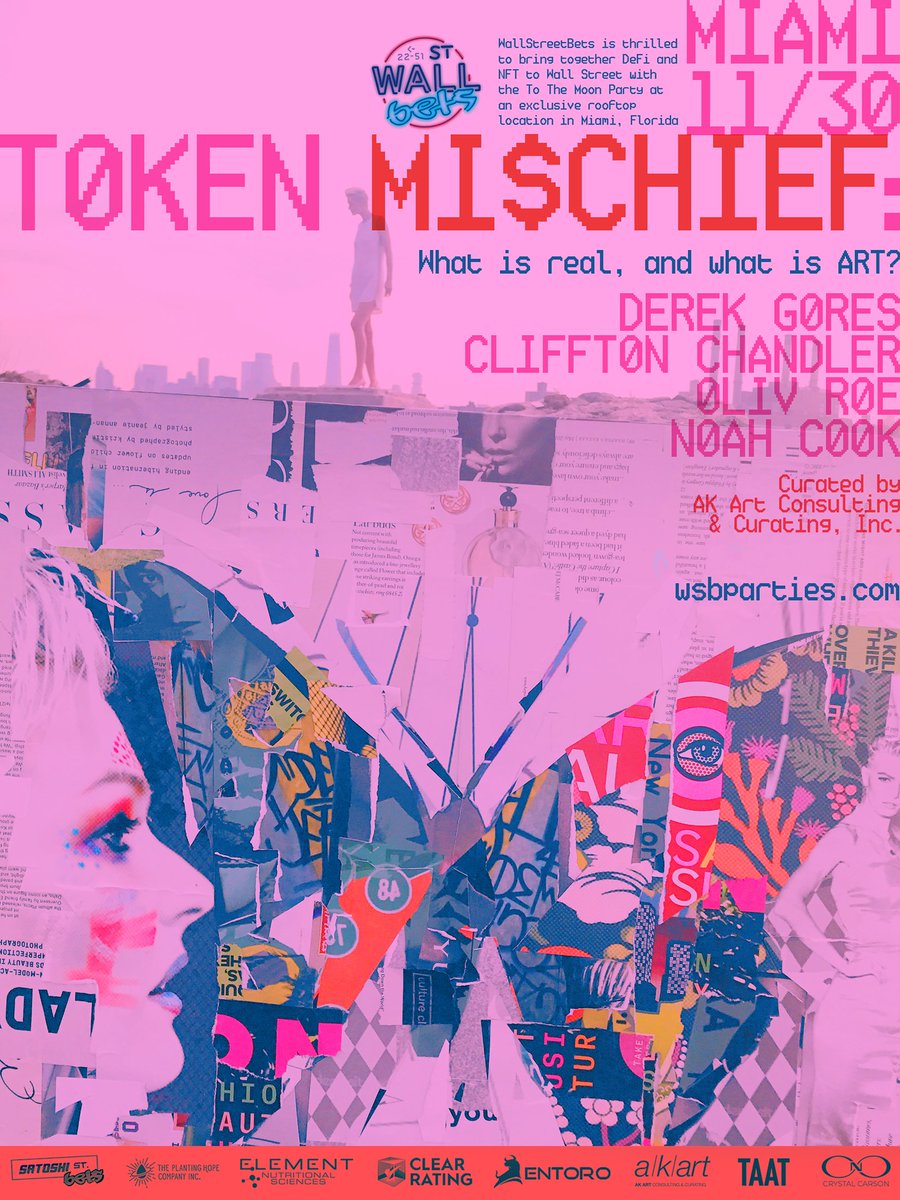 wallstreetbets's tweet photo. 7 days til the most extravagant party in Art Basel Miami. Can't wait. https://t.co/mIf7rTbO1T