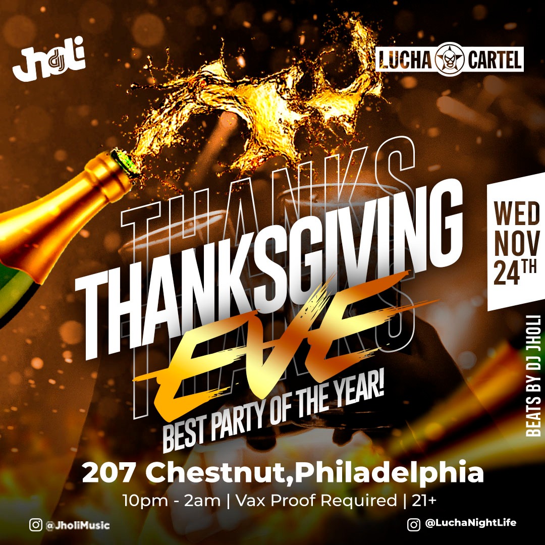 Luchacartel's tweet photo. Tomorrow night! Come get your groove on w/ @JholiMusic before you gobble with la familia! Click the link for más información...https://t.co/gM8j27W3eW https://t.co/kxiMC05z59