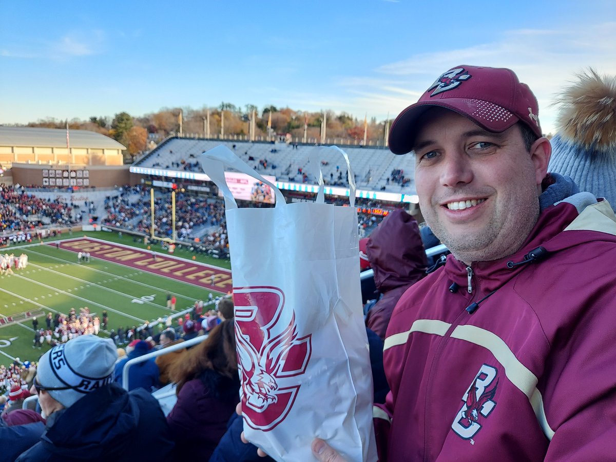 I just did the math, I've been to 136 of the last 138 @BCFootball home games since the Fall of 1999. 
#2weddings #bceagles #alumnistadium