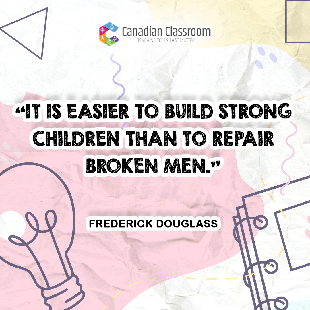 Author Frederick Douglass knew of the importance of a strong foundation. Children thrive when they’re challenged, given responsibility and encouraged to assume leadership roles. 
.
#CanadianClassroom #OnlineShopping #OnlineStore #Sales #Stem #StemEducation #Science #WomenInStem https://t.co/nxjdGOT4PJ