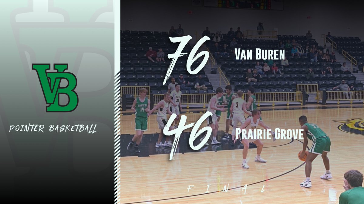 VBSDActivities's tweet photo. @pointerbball takes control of the 2nd half and wins big over Prairie Grove! https://t.co/PggW5woFwW