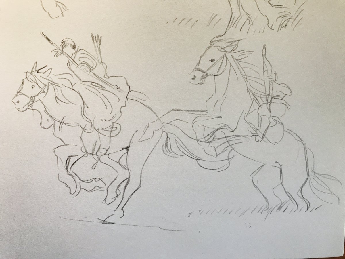 strangelykatie's tweet photo. artist confession... I really like drawing horses... https://t.co/5WnOt2WMSV