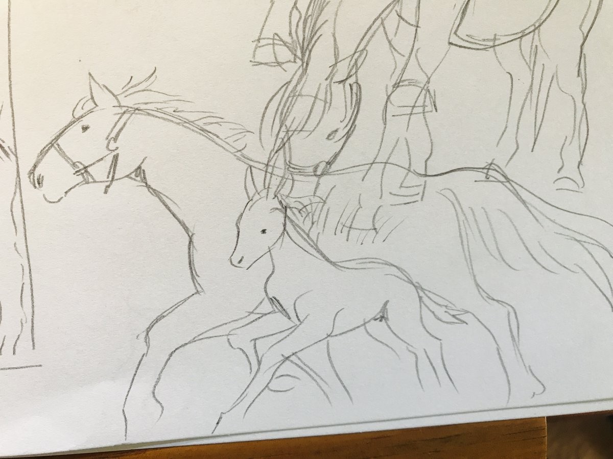 strangelykatie's tweet photo. artist confession... I really like drawing horses... https://t.co/5WnOt2WMSV