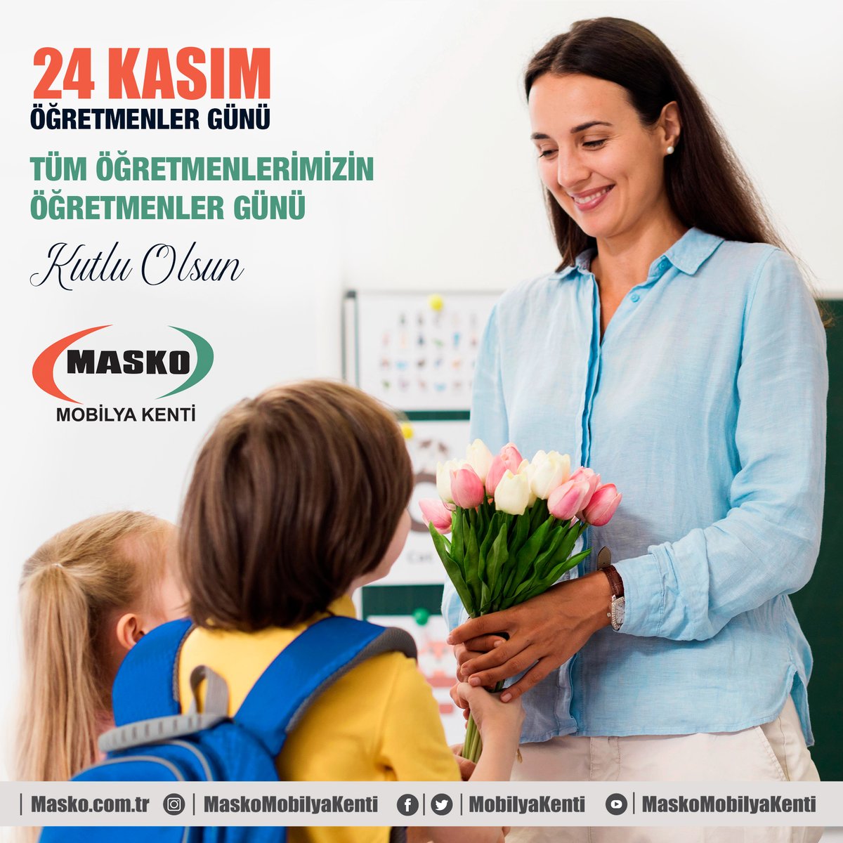 Başarılı nesiller yetiştiren kıymetli öğretmenlerimizin, 24 Kasım Öğretmenler Günü kutlu olsun.

Masko Mobilya Kenti

#öğretmenlergünü #ögretmen #24kasımöğretmenlergünü #maskomobilyakenti