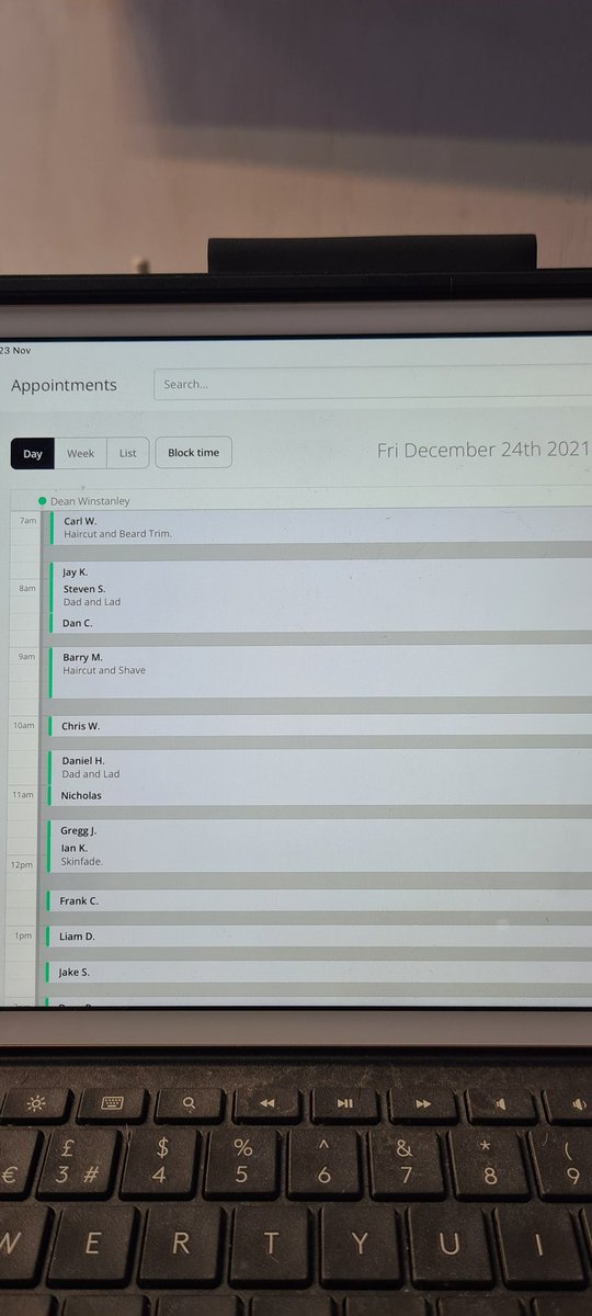 💥🎄💥🎄💥🎄💥
APPOINTMENTS GOING FAST FOR CHRISTMAS WEEK.

BOOK YOURS NOW TO AVOID DISAPPOINTMENT.

getsqr.co/dean-winstanley