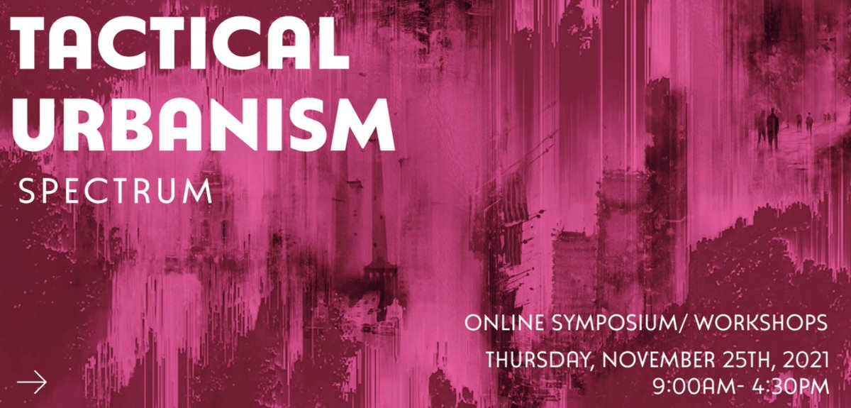 Join us at Tactical Urbanism Spectrum by <a href="/UCalgary/">U Calgary</a> and <a href="/EngagementHQ/">EngagementHQ</a>. Our own <a href="/JesiCarson/">Jesi Carson</a> and Cindy Nachareun are presenting! They'll discuss the Vancouver Bubble project, Citizen Spaces and the Right to the City. Register for the symposium here: events.ucalgary.ca/sapl/#!view/ev…
