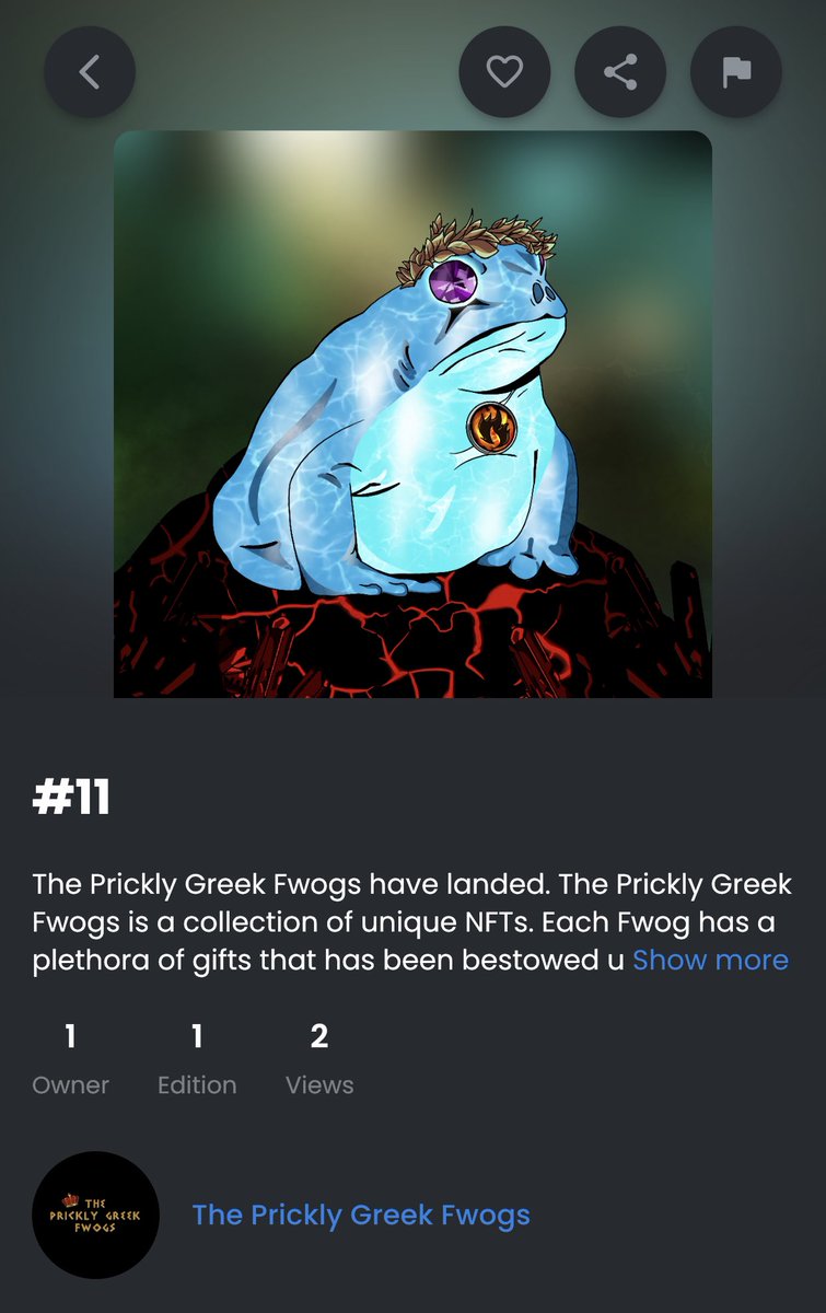 ThePricklyFwogs's tweet photo. Who’s going to grab the last 🐸
https://t.co/TScxqtHpWC #polygonNFT #polygoncollector #NFTcollectibles https://t.co/wbdkedGgZd