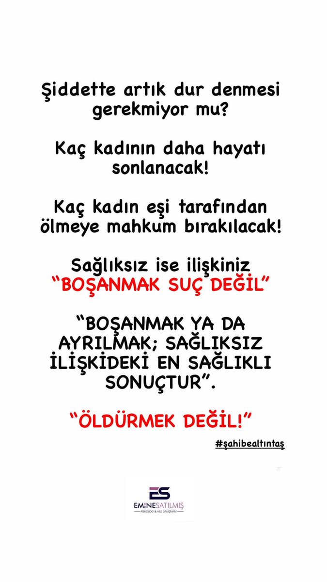 #şahibealtıntaş şiddette artık dur denmesi gerekiyor!
