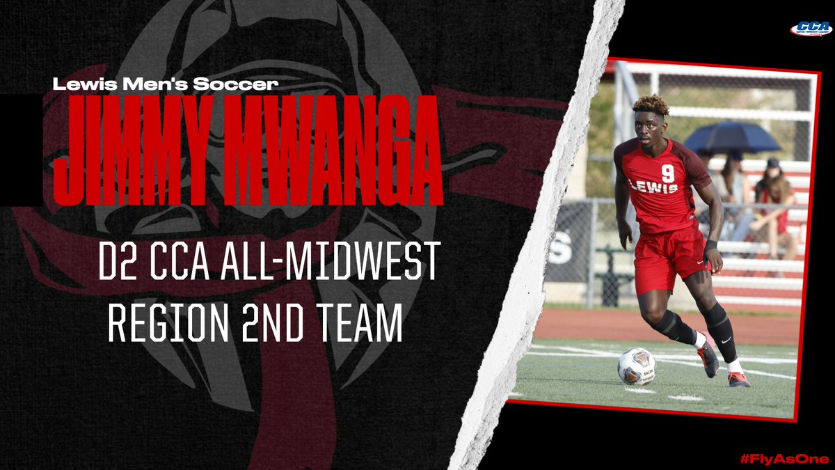 LewisFlyers's tweet photo. Congrats to @LewisMSoccer Domenic Baumann and Jimmy Mwanga on claiming D2 CCA All-Midwest Region Team Honors on November 23rd. Domenic Baumann claimed 1st Team Honors while Jimmy Mwanga claimed 2nd Team Honors! #GLVCmsoc #FlyAsOne https://t.co/FrmC298CLF