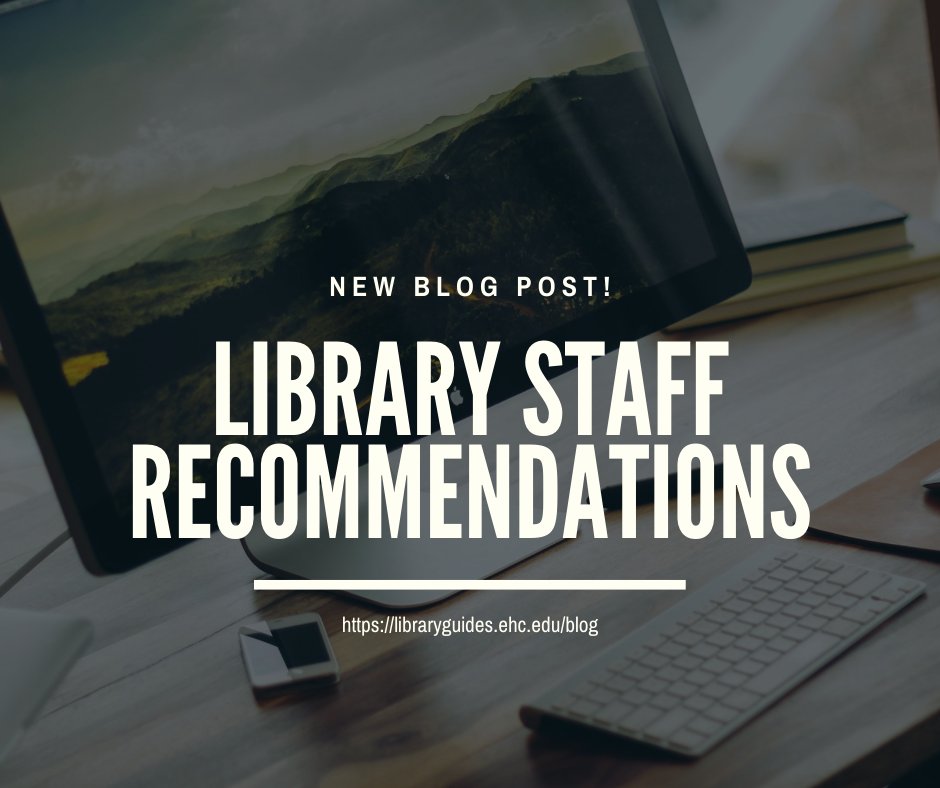 EHCLibraries's tweet photo. Looking for a new book, tv show, or podcast to start over Thanksgiving break? Check out the #KellyLibrary staff's newest batch of recommendations! https://t.co/lQaMeHnX2U