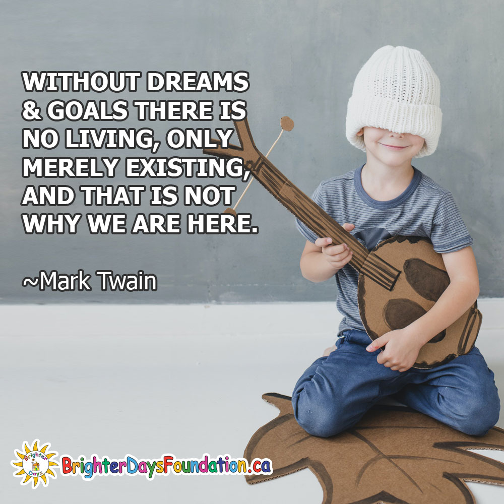 BrighterDaysWpg's tweet photo. "Without #dreams and #goals there is no living, only merey existing, and that is not why we are here."
~Mark Twain

#BrighterDaysWpg https://t.co/y1ktKsnagZ