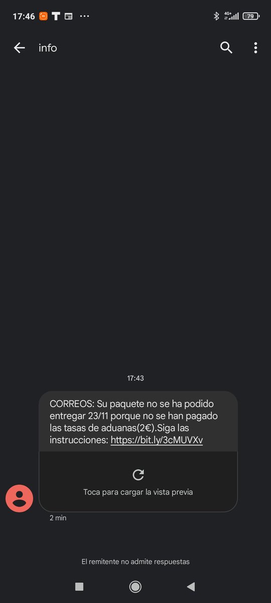 Nicko_39's tweet photo. @policia @Correos cuidado Estafa URL
https://t.co/vwxWW2nuy5 https://t.co/VzbRNZe1Di