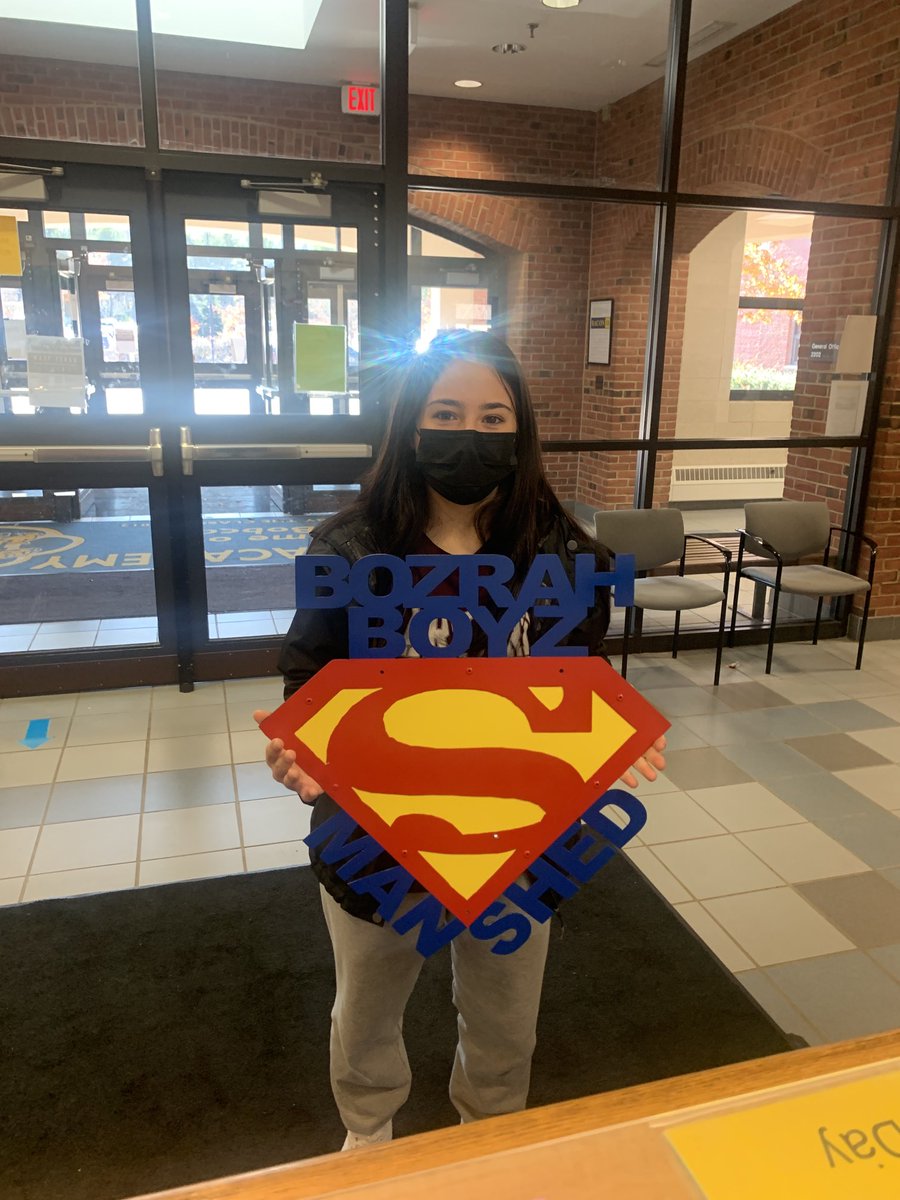 BaconAcademy's tweet photo. Bacon Academy Student Joley Stella used a plasma cutter to create a sign for Mr. Reid in her Independent Manufacturing Study! Great job Joley! @BaconAcademyCTE @BATechPA https://t.co/t6uhhSdqLa
