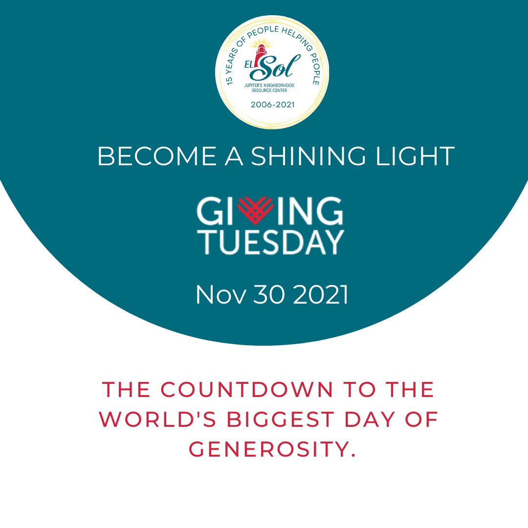 SAVE THE DATE – Become a Shining Light for El Sol on #GivingTuesday! Donate at friendsofelsol.org/get-involved on Tuesday, November 30th and join a global movement that inspires hundreds of millions of people to give, collaborate, and celebrate generosity.