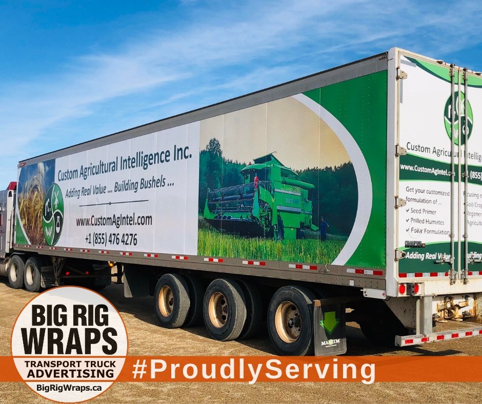 bigrigwraps's tweet photo. #ClientShoutOut @CustomAgIntel  Intelligence works directly with crop growers and their agronomists to offer value-added crop health therapy formulations and solutions.  #ProudlyServing #ClientSpotlight #FeaturedClient #WeBuildBrands #CustomAG #Billboards #TruckAds https://t.co/DKq4KkYMxI