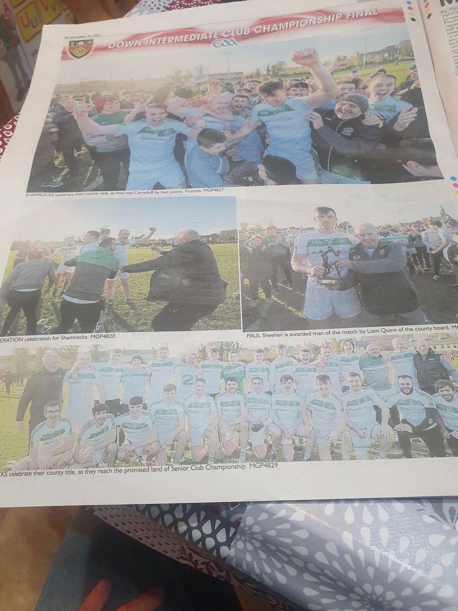 newryhurler1's tweet photo. Great coverage in @NewryDemo by @steveonthenet of @ShamrocksNewry victory in Intermediate championship,  big thanks as always to Steve for his coverage of hurling in the locality, appreciated as always 👍 https://t.co/RAIrpMtjGj