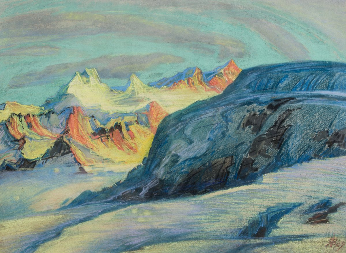 sibunion's tweet photo. Title: Solar Wind. Caucasus, Elbrus slope. Pastel on cardboard. 62 * 86. Year 2003
#artsiberian #nftsiberian #nftunion #nft #digital #art #cryptoart #rarible #ethereum #nftbinance #cryptoart #blockchain #contemporaryart #opensea #modernart #abstractart #nftart #binance #crypto https://t.co/oQxtNiwUe3