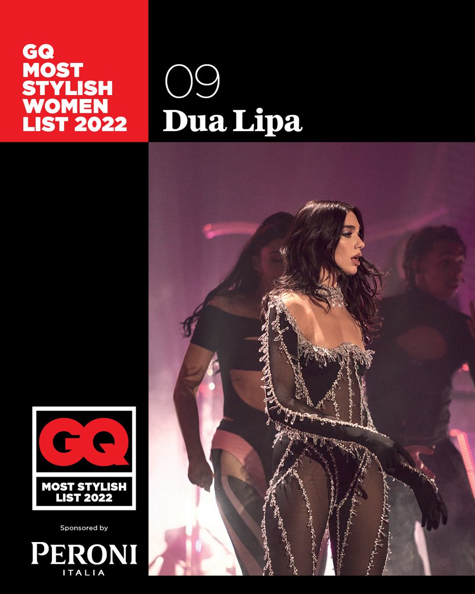 dlipahungary's tweet photo. 📝 | @GQMagazine rank @DUALIPA as the 9th most-stylish woman of the year in new ranking
“Custom stage outfits by The Attico, Alexander Wang, Versace and Thierry Mugler help to create the 1980s pop paradise we’ve all fantasised about during tough times.” https://t.co/lxiaodgLjo