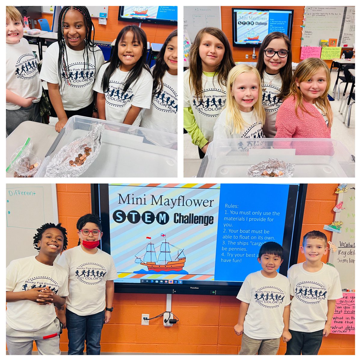 TiphanieStout's tweet photo. Had fun with our mini mayflower stem challenge today!! Happy Thanksgiving break, everyone!! @RFe_RCS https://t.co/PaRAbsg4ln