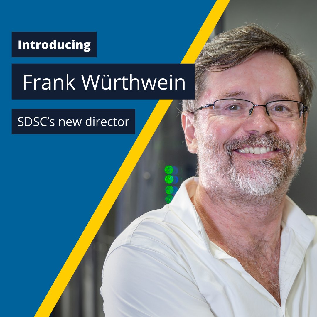 SDSC_UCSD's tweet photo. SDSC has a new director!

Frank Würthwein, who has been serving as interim director and leads the Distributed High-Throughput Computing group, has been selected as the new director of the San Diego Supercomputer Center. https://t.co/l4hOptwY5T