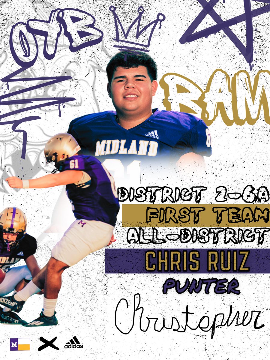 Congratulations to all of the Bulldogs selected to the 2-6A All District Teams 🐾🟣

1st Team:
Matteo Houston- Outside Linebacker
Zion Ward- Running Back
Bam Ruiz- Punter
Turner Squire- Inside Linebacker

Defensive Newcomer of the Year:
Turner Squire- Inside Linebacker