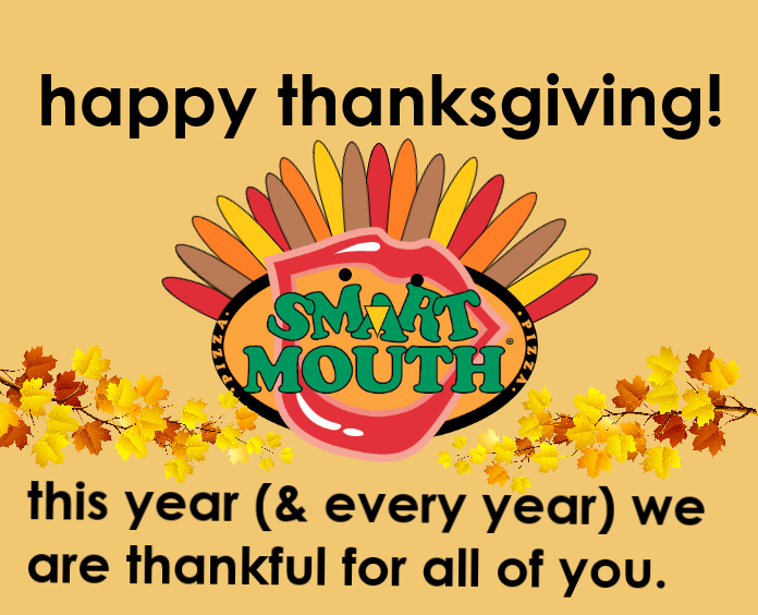 SmartMouthPizza's tweet photo. have a great thanksgiving break everyone! https://t.co/h72gy6sa9d