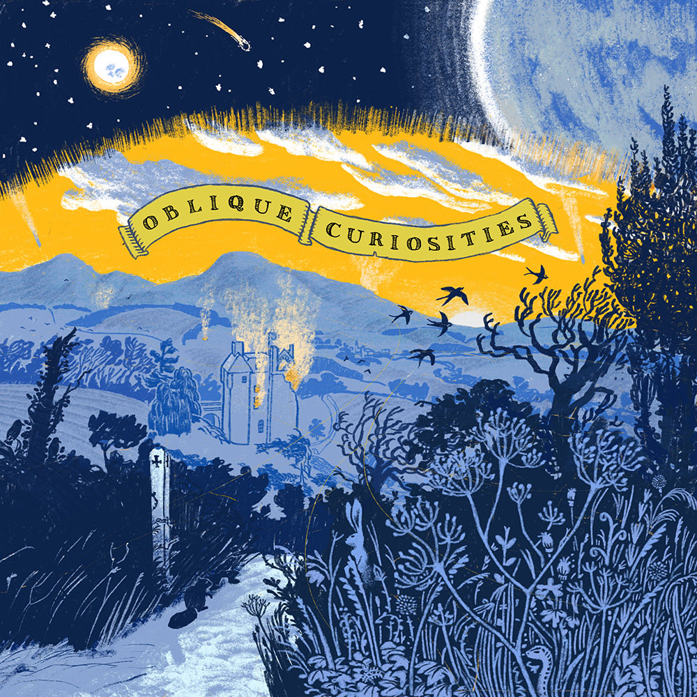 ObliqueCurios's tweet photo. Wondrous new art for Oblique Curiosities from @t0ddstewart It’s queer, creepy, sad, and hilarious (and with things on fire). 

It looks just like us (@Sarahetruman &amp; @DavidBenShannon)! https://t.co/9eEFQ4SQga