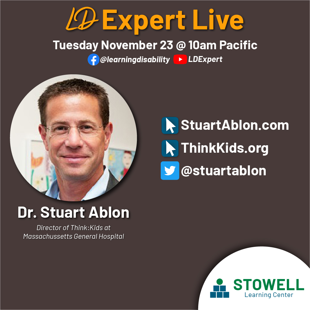 stowellcenter's tweet photo. A BIG THANK YOU to Dr. Stuart Ablon for sharing this extremely relevant information about BEHAVIOR.

Please SHARE with someone who will benefit, especially as we get into the holiday season. Here's the link ➡️ https://t.co/yg9xIoKSDL

@ThinkKids
@stuartablon

#LDExpert https://t.co/WJn6Eo4v81