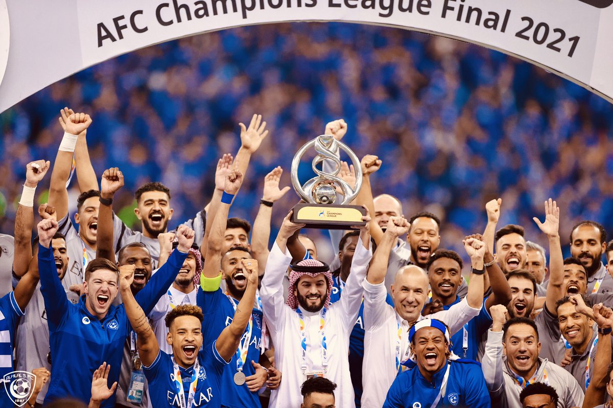 MatheusPereira's tweet photo. “For of him, and through him, and to him, are all things. To him be the glory for ever. Amen”. Romans 11:36 

WE ARE THE CHAMPIONS 🏆💙 @Alhilal_FC https://t.co/iu9r9NqsKl