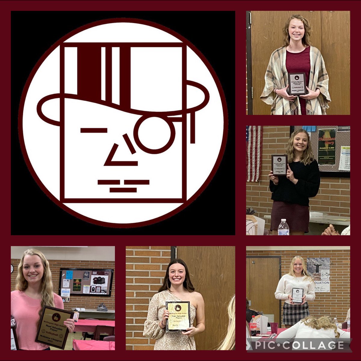 Congratulations to our athletes that won special awards at our banquet this week 🏐 
<a href="/mjlehmkuhl/">morgan lehmkuhl</a> - offensive player of the year
<a href="/LindseyGott/">lindsey</a> - defensive player of the year
<a href="/melaniesolk/">Melanie</a> - coaches award
<a href="/karliefrenk/">karlie frenk</a> - most valuable player 
<a href="/ChappellMckenna/">mckenna 🦋</a> - most valuable player