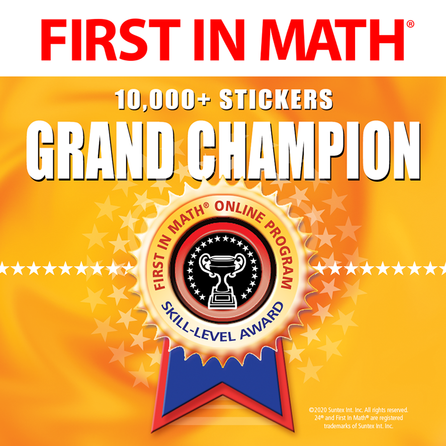 FirstInMath's tweet photo. @Mustang_Math @wedgwoodwtps Special congratulations #GrandChampion JOHN on your incredible achievement! 🏆👏💪 #WallOfFame #FirstInMath https://t.co/QvKAk66mae