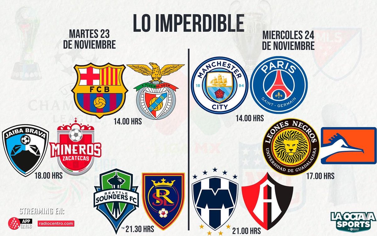 laoctavasports's tweet photo. ¡NADIE te da más EMOCIONES que la Octava Sports!🔥

No te pierdas los imperdibles de la semana a través de nuestras frecuencias 

📻1030AM
📱App RadioCentro
🖥 Facebook y YouTube

#VolverAEmocionar https://t.co/HaOuikkKlD