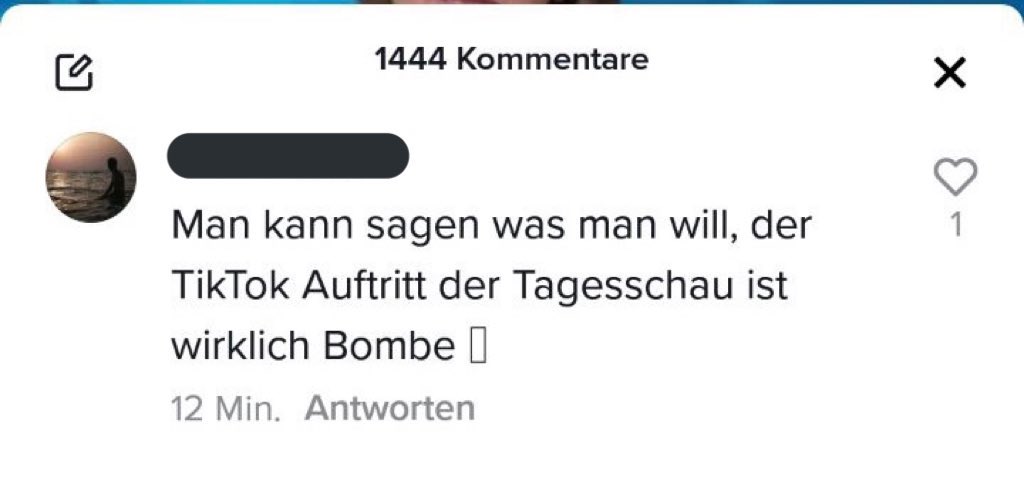 antjekiessler's tweet image. Wir haben um 21:44 Uhr einen Meilenstein auf TikTok erreicht. Die User:innen haben bei den letzten fehlenden Abos in den Kommentaren mitgefiebert. Jetzt erst mal 🎉 mit @PatWeinhold @AnnaMetzentin @FelixEd93 @OskarVitlif @herrspiess und dem ganzen Team. #tagesschau