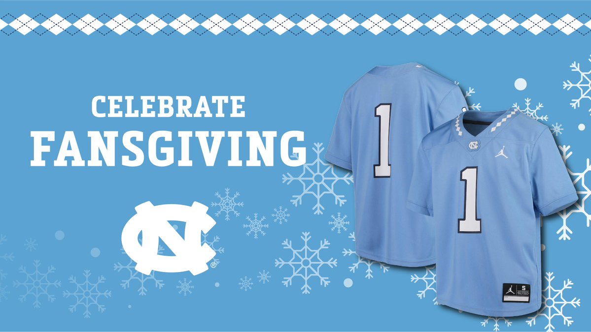 GoHeels's tweet photo. Fansgiving fit for GAMEDAY! 🤝

RT for your chance to win this youth Jordan Brand @UNCFootball jersey! Winner chosen at random.

Can't wait? Get yours now » https://t.co/4mLZrLCkgH

#GoHeels x #BeTheOne https://t.co/FRMpsNEN5v