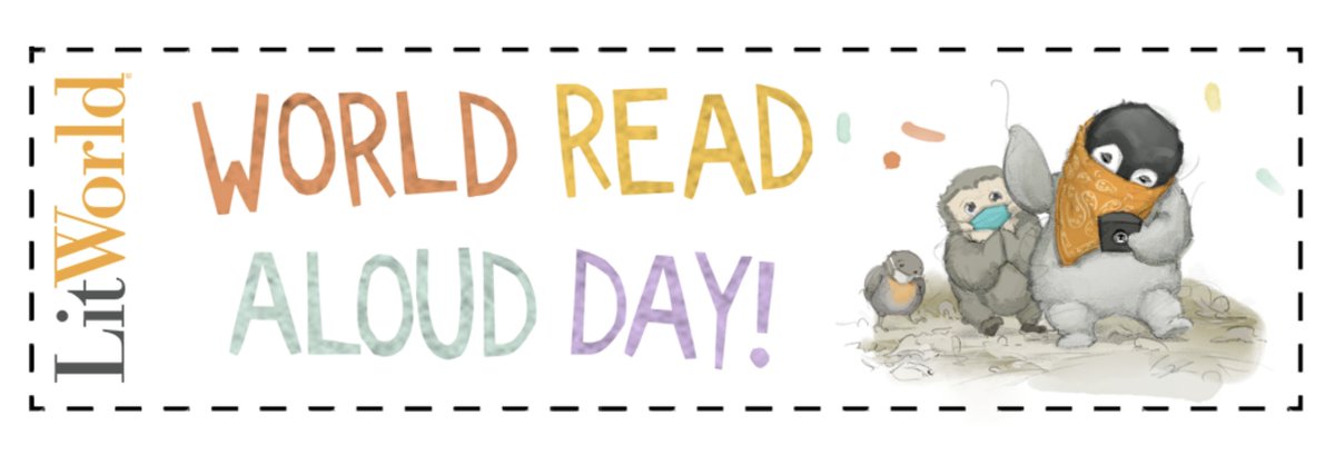 KateMessner's tweet photo. It's time to plan for World Read Aloud Day 2022 with @litworldsays &amp; @Scholastic!  

Teachers &amp; librarians - here's information about the 200+ authors &amp; illustrators who have volunteered to Zoom into classrooms for short virtual read-alouds this year! 
https://t.co/lEAdeOm0ci https://t.co/d2sKfEwMHN