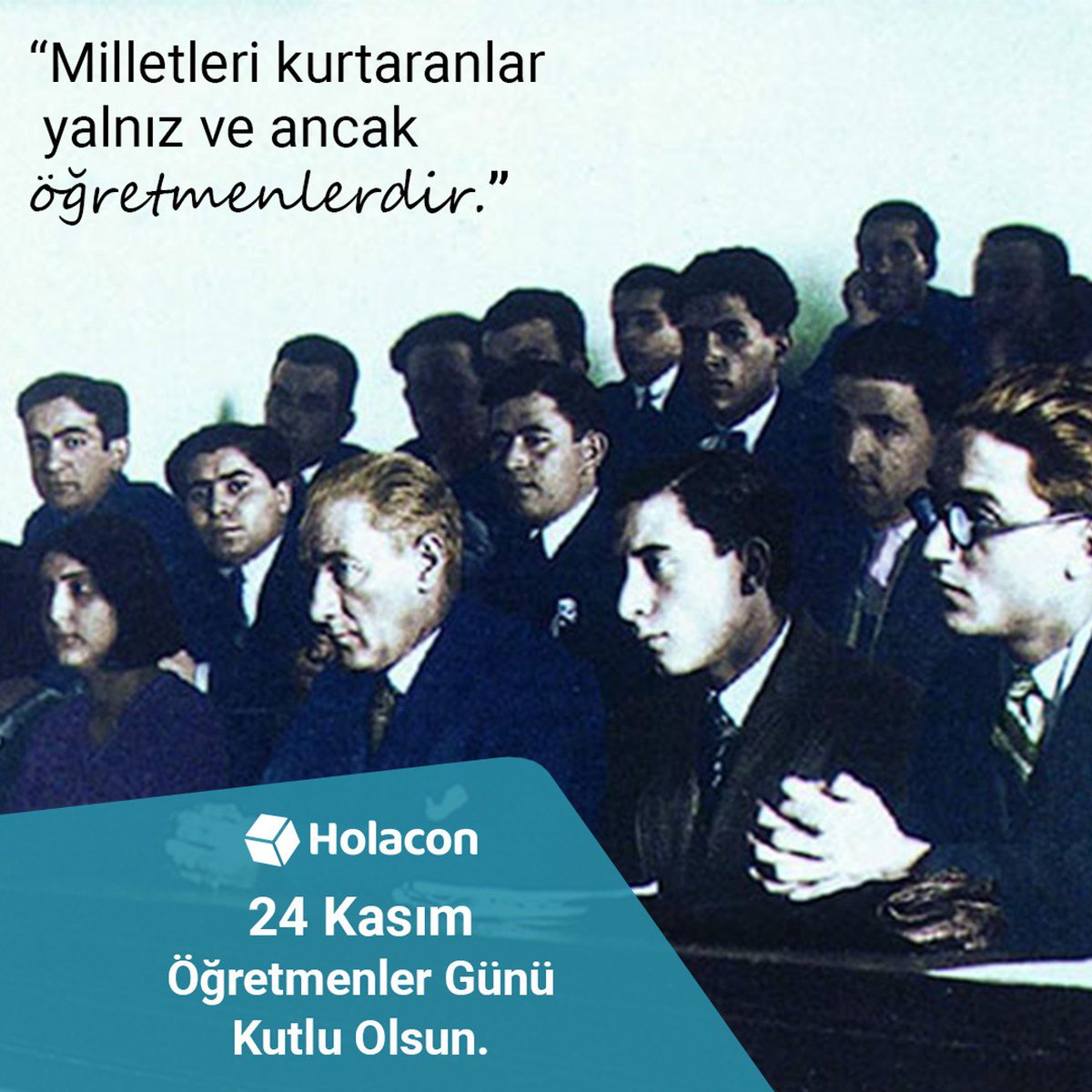 Başögretmenimiz Ulu Önder Mustafa Kemal Atatürk başta olmak üzere, yolumuzu aydınlatan öğretmenlerimizin Öğretmenler Günü’nü kutlarız. #24Kasım