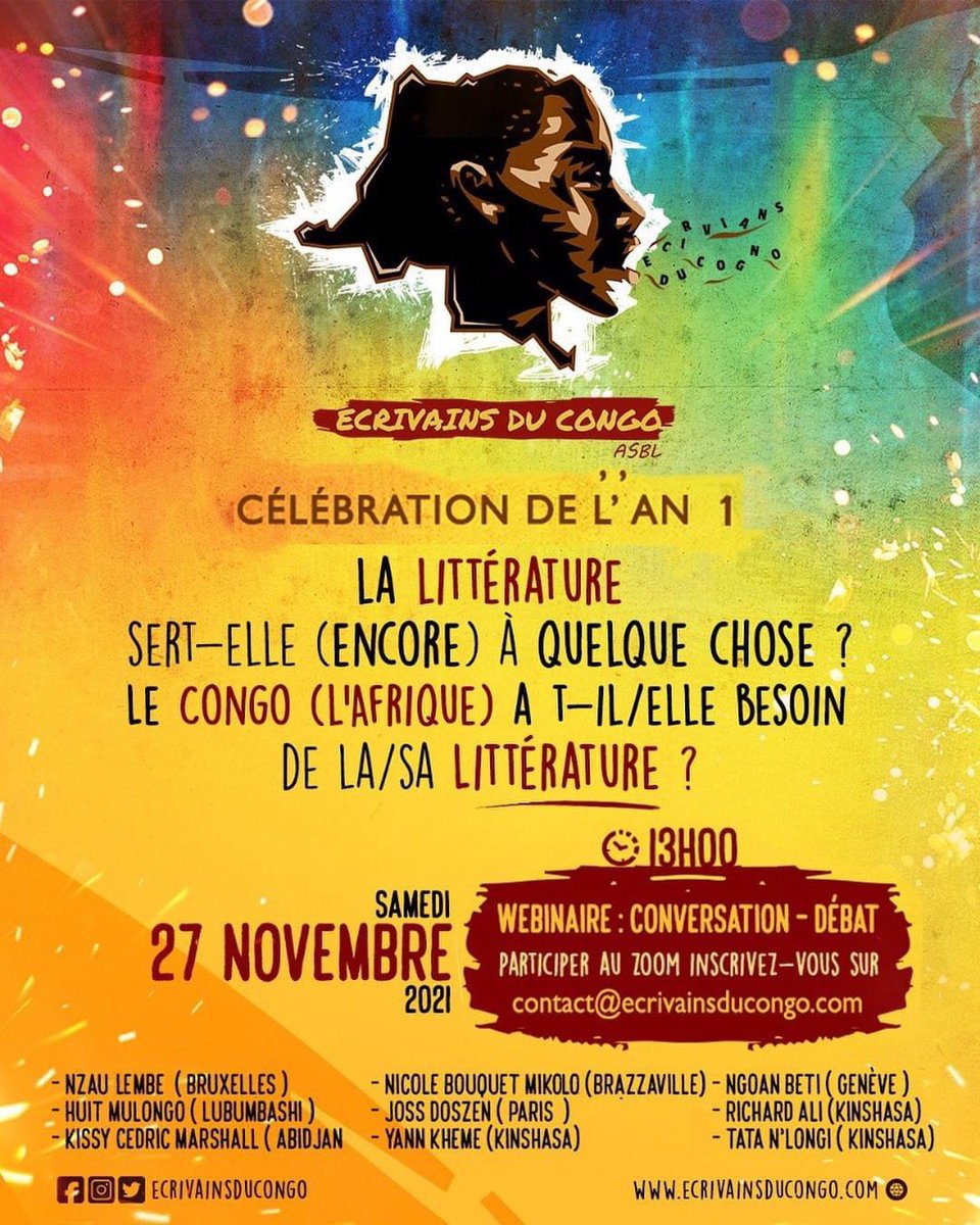 Ecrivains du Congo (@ecrivainscongo) on Twitter photo 