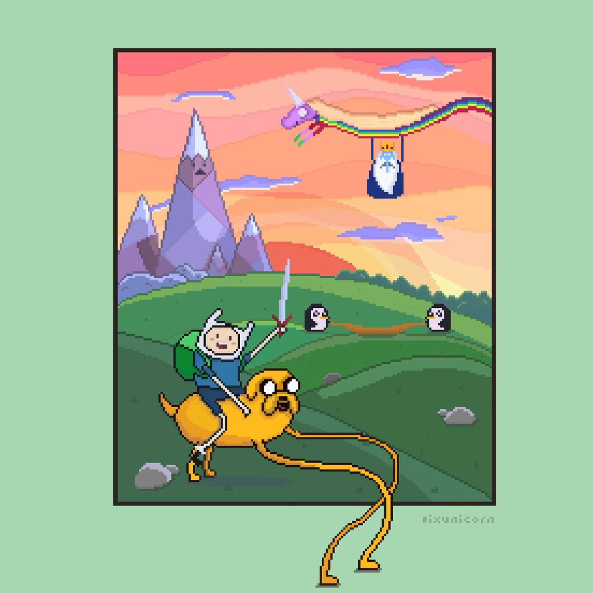 pxlunicorn's tweet photo. adventure time 🐌
#pixelart #AdventureTime #fanart https://t.co/97MtLAW9j3