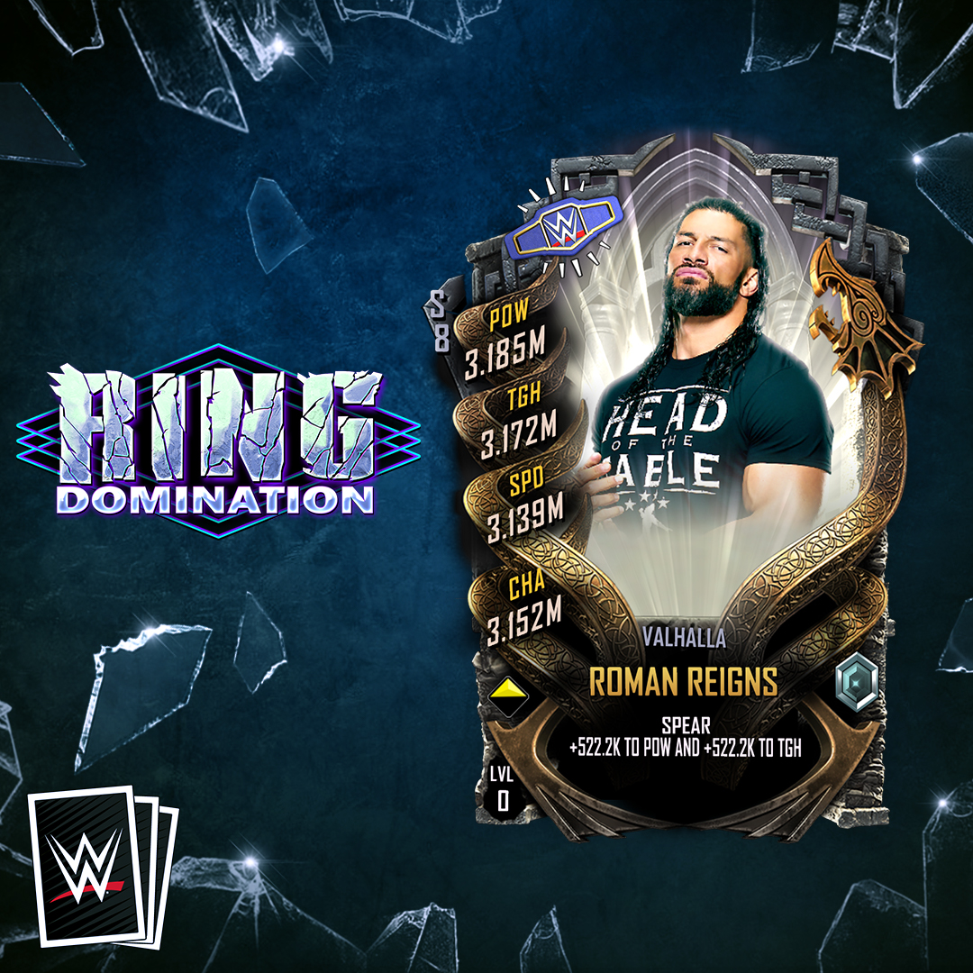 vlinder hoofdstuk fonds WWE SuperCard on Twitter: "This week's event is Ring Domination featuring  SuperCard's newest Ambassador, @WWERomanReigns! https://t.co/sWQRKDa34b" /  Twitter