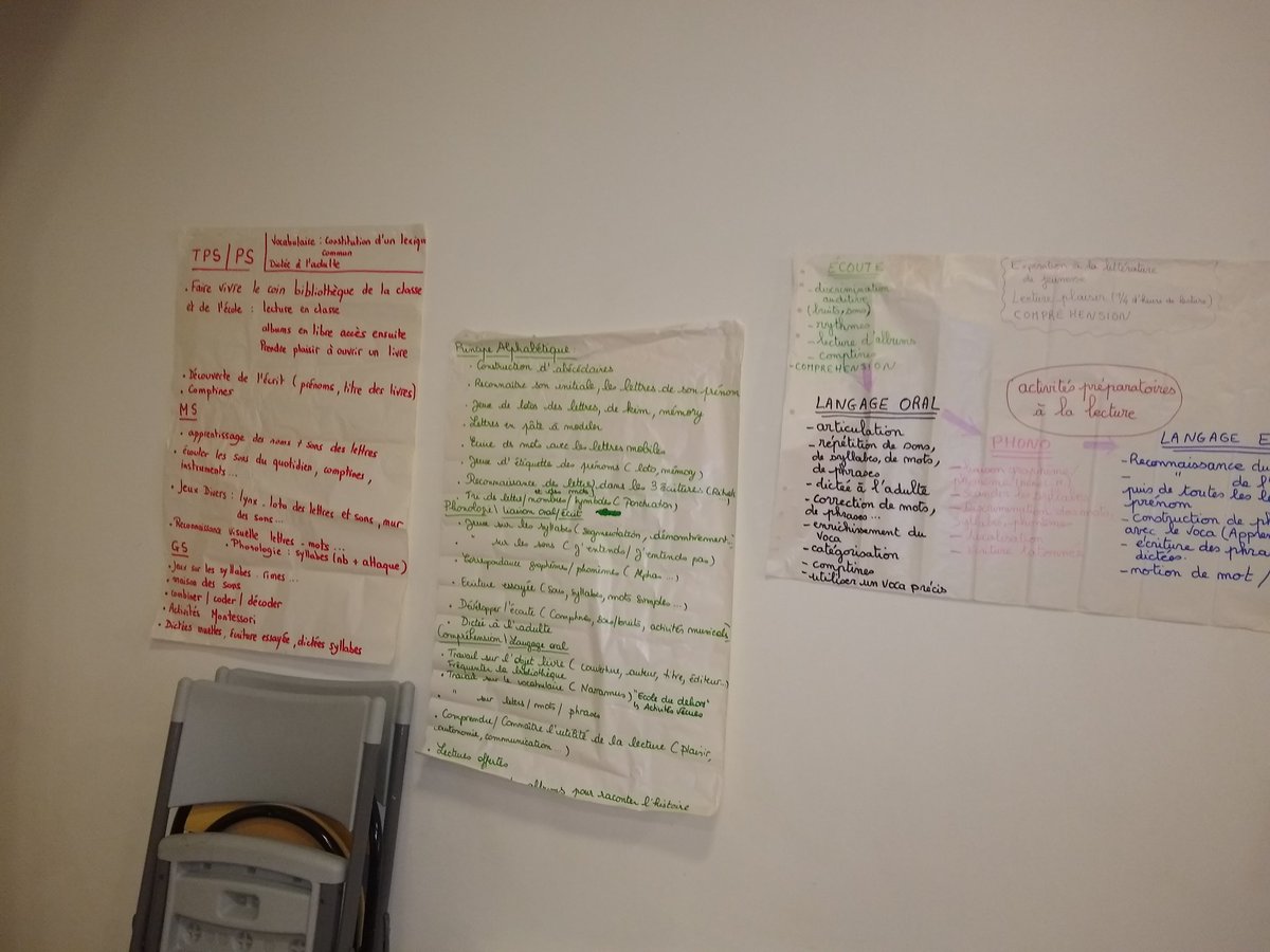 AdorineP's tweet photo. Concertation REP+ Cycle 1 
Préparer nos élèves de maternelle à l'apprentissage de la lecture. Construction d'un outil commun.
De nombreux et riches échanges. https://t.co/n2oa5xsLaY